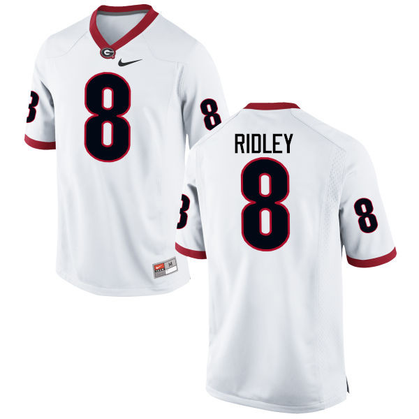 Men Georgia Bulldogs #8 Riley Ridley College Football Jerseys-White